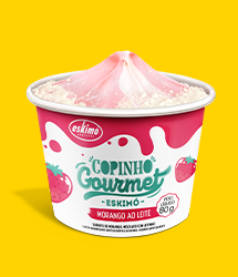 Copinho Gourmet - Sabor Morango ao Leite